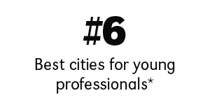#6 best cities for young professionals according to Forbes 2024