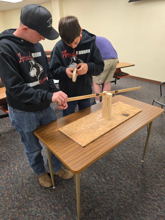 Male Students Building Engineering Mechanism
