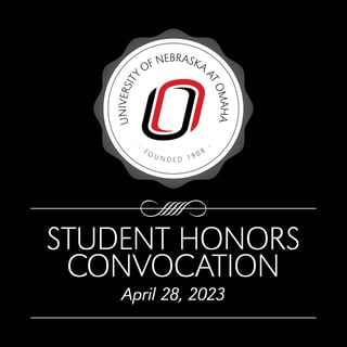 Student Honors Convocation Flyer image