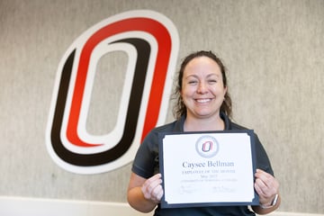 Caysee Bellman, associate director for new student and family programs named May 2025 employee of the month.