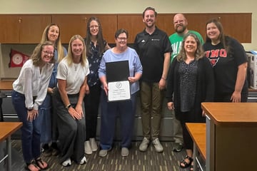 Laura Osborn award employee of the month