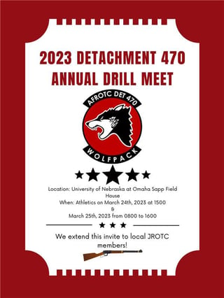 Detachment 470 Annual Drill Meet Flyer