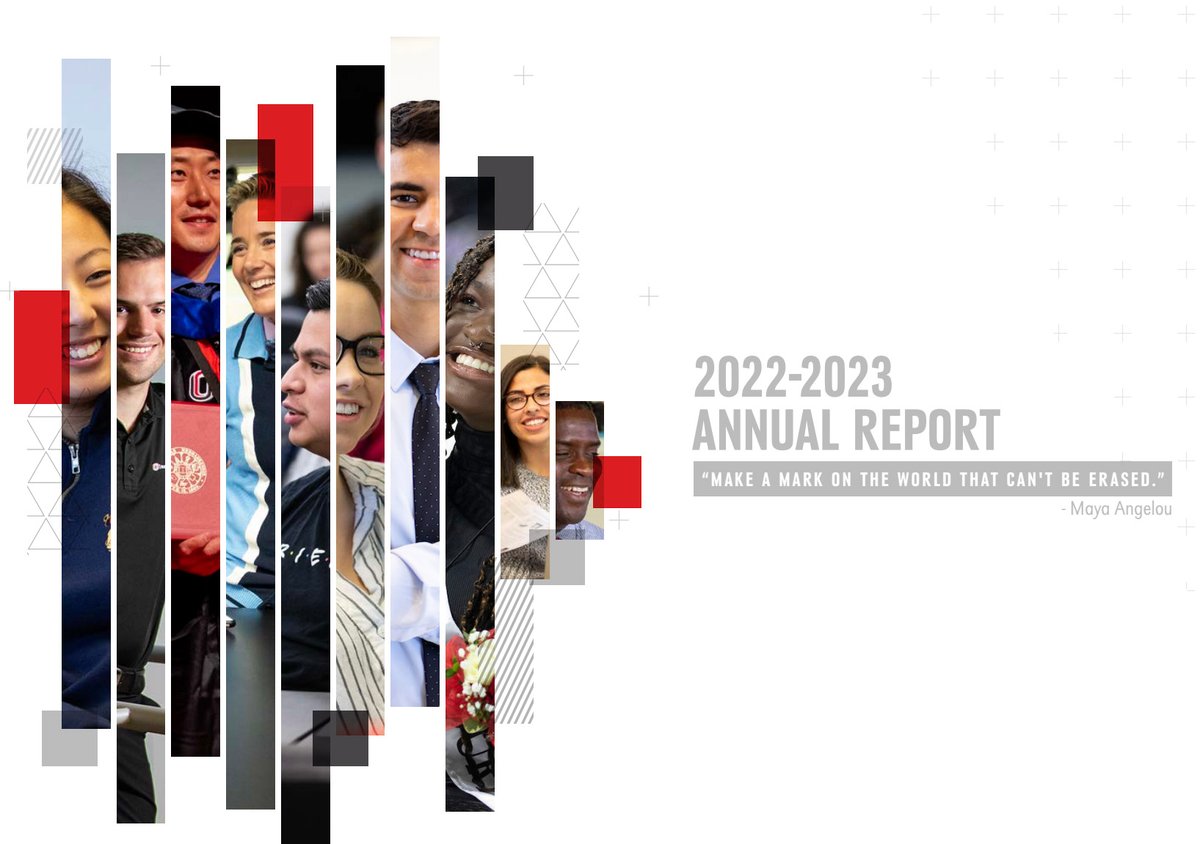 Annual Report cover showing many different faces
