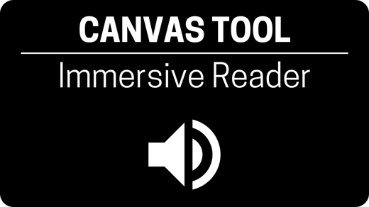 click here to learn about the canvas tool: immersive reader