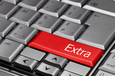 key board that says extra