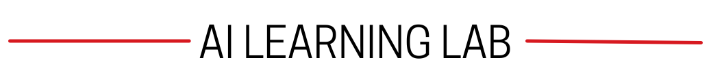Header that reads, AI Learning Lab