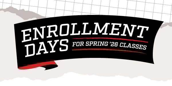 Enrollment Days for Spring 2026 Classes