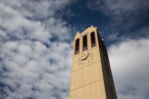 campanile clouds