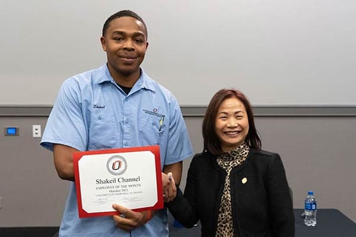 Shakeil Channel - October Employee of the Month