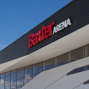  Baxter Arena Exterior Sign