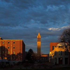 campanile at sunrise