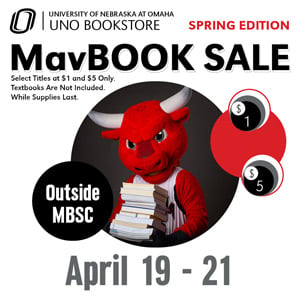UNO Bookstore Mav Book Sale 0422