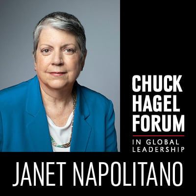 Hagel Forum in Global Leadership Janet Napolitano