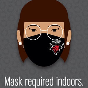 Masks Indoors Sign
