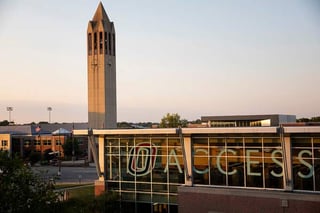 Criss Library access wrap with campanile