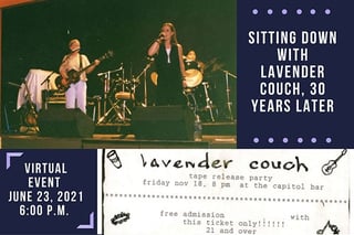 library lavender couch event