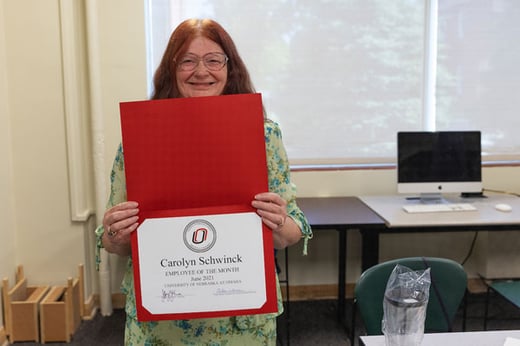 Carolyn Schwinck employee of the month
