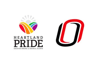 UNO and Heartland Pride logos