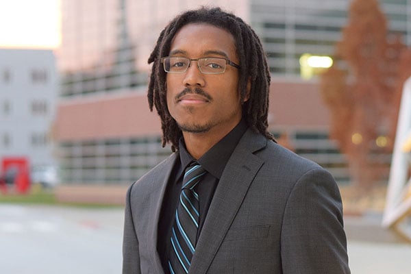 Fourth-year Ph.D. candidate Anthony Roberson