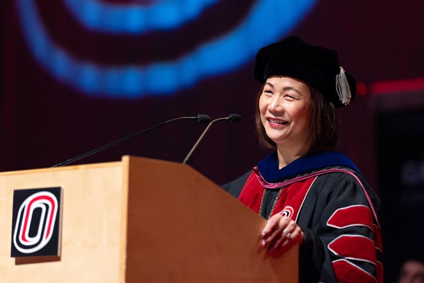 UComm -- Chancellor -- May 2022 Commencement 2 Chancellor Li MarComm only